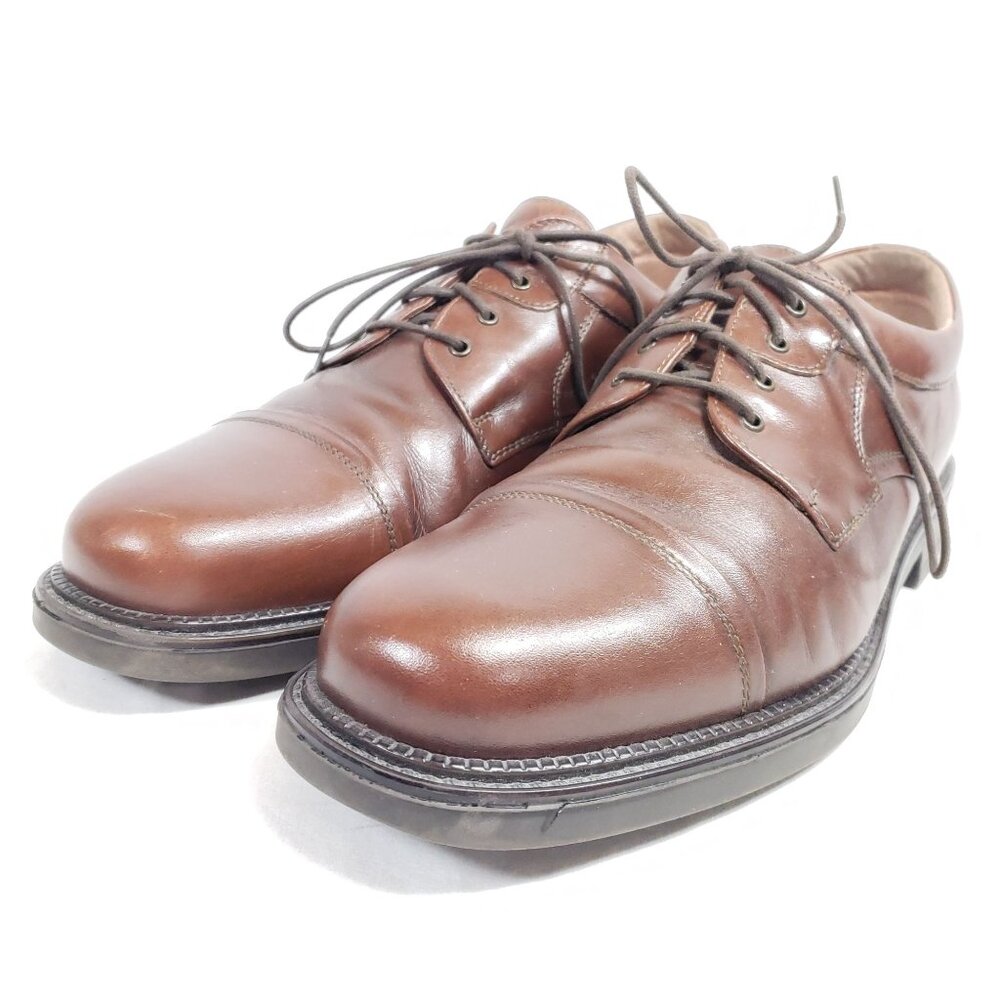 Bostonian Cap Toe Oxfords Men's Size 10 Brown Leather